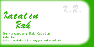 katalin rak business card
